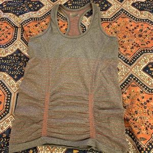 Athleta tank top in gray & orange colors SZ Small